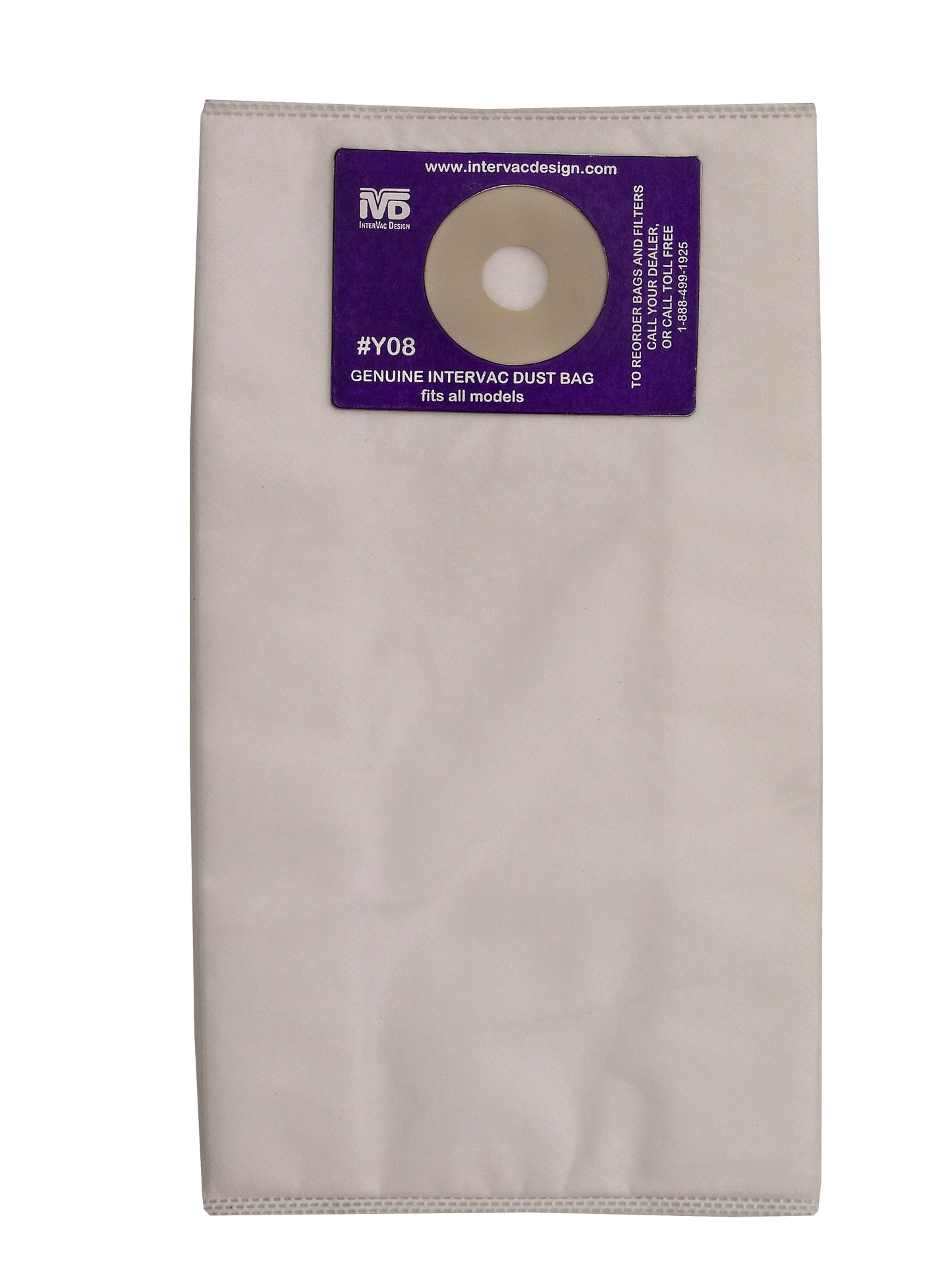Intervac Vac Y08-5 Dust Bags For H F, GarageVac, and RM Y08-5