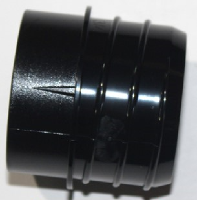 INTERVAC InterVac D-900-E Threaded Coupling for 2" Central Vacuum Cleaner Installation Hose RV Boat Home Systems Clamp-Free Secure Connection Black