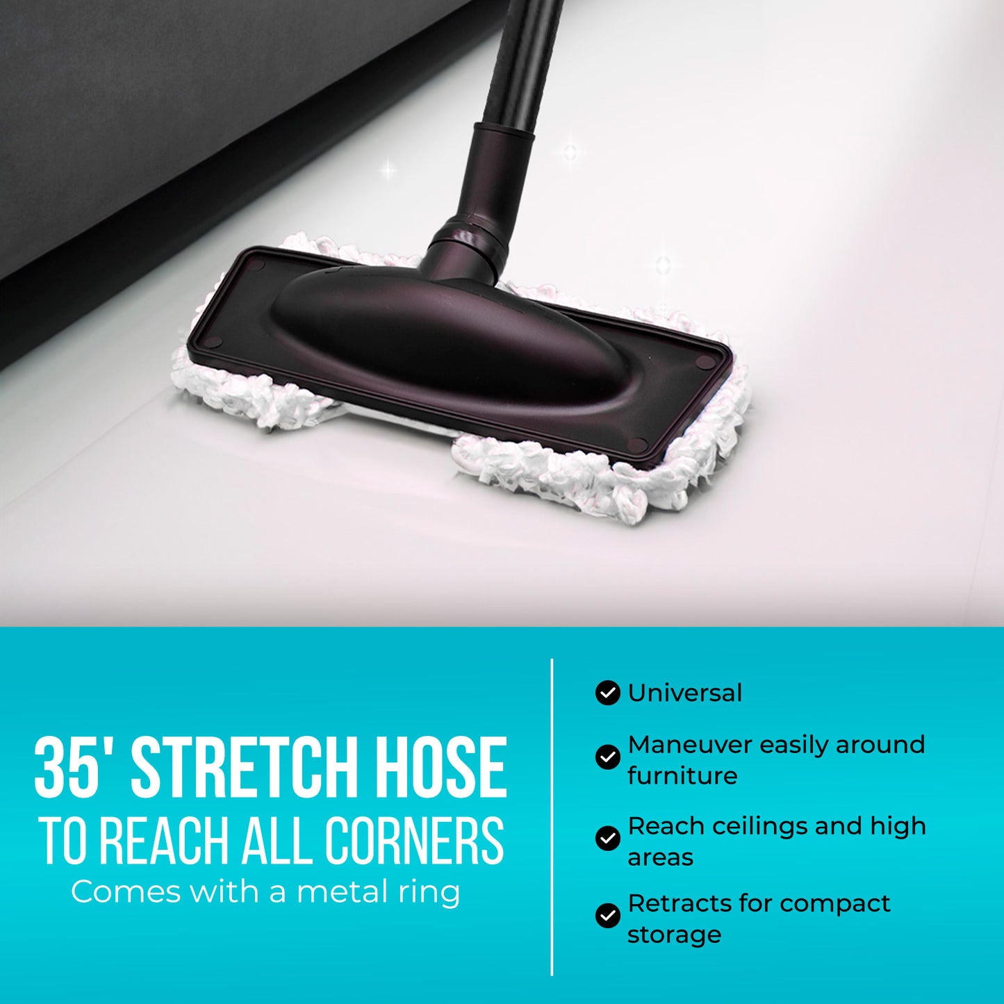 INTERVAC Designs TK-108-TBM Tool Kit with Turbo Brush Dust Mop & Crevice Tool for Enhanced Cleaning Performance