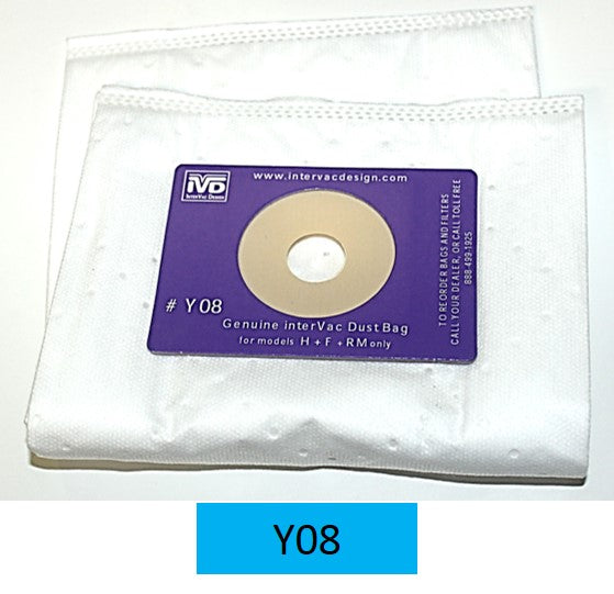 Intervac Vac Y08-5 Dust Bags For H F, GarageVac, and RM Y08-5