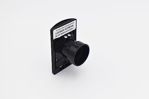 InterVac Design Corp, Central Vacuum Wall Plate Inlet Valve-Black 3"x5" with Reducer