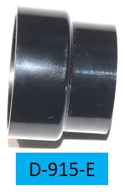 InterVac Design Corp, Central Vacuum Wall Plate Inlet Valve-Black 3"x5" with Reducer