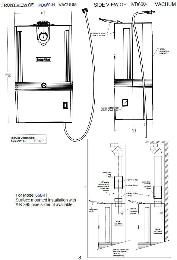 InterVac Pro | Complete Compact Central Vacuum System for Your Home, Apartment, Condo, Townhome, Workshop, Office, and Many More Living Spaces Under 3000 Square feet! New or Existing Homes.